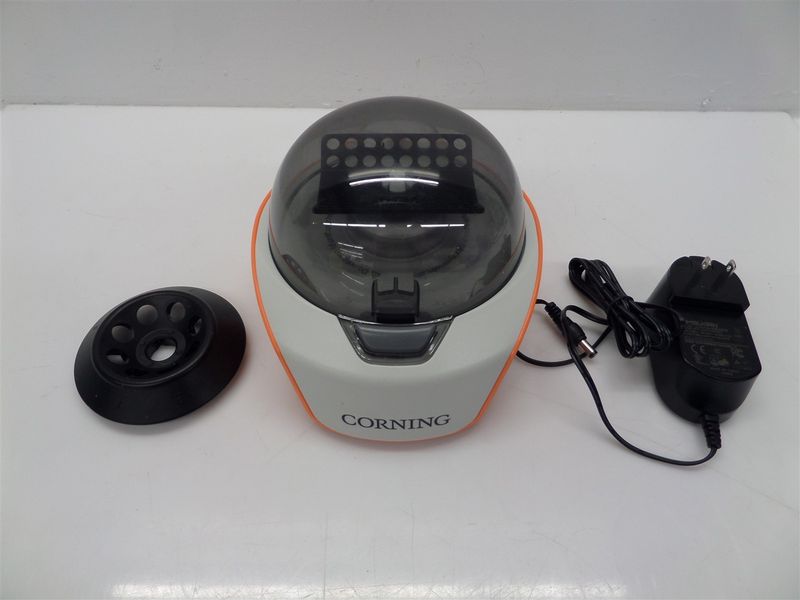 Corning REF 6770 Mini Centrifuge w/ Power Supply & Extra Attachment