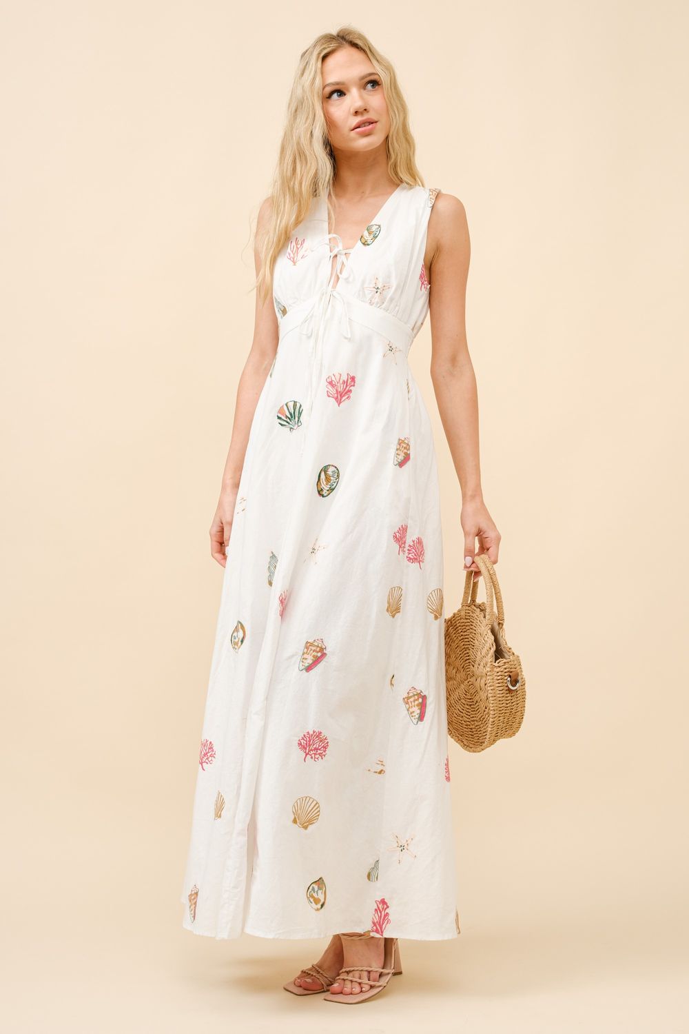 Ayla Embroidery Shell Dress