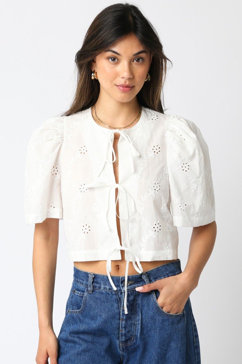 Ayla Eyelet Top