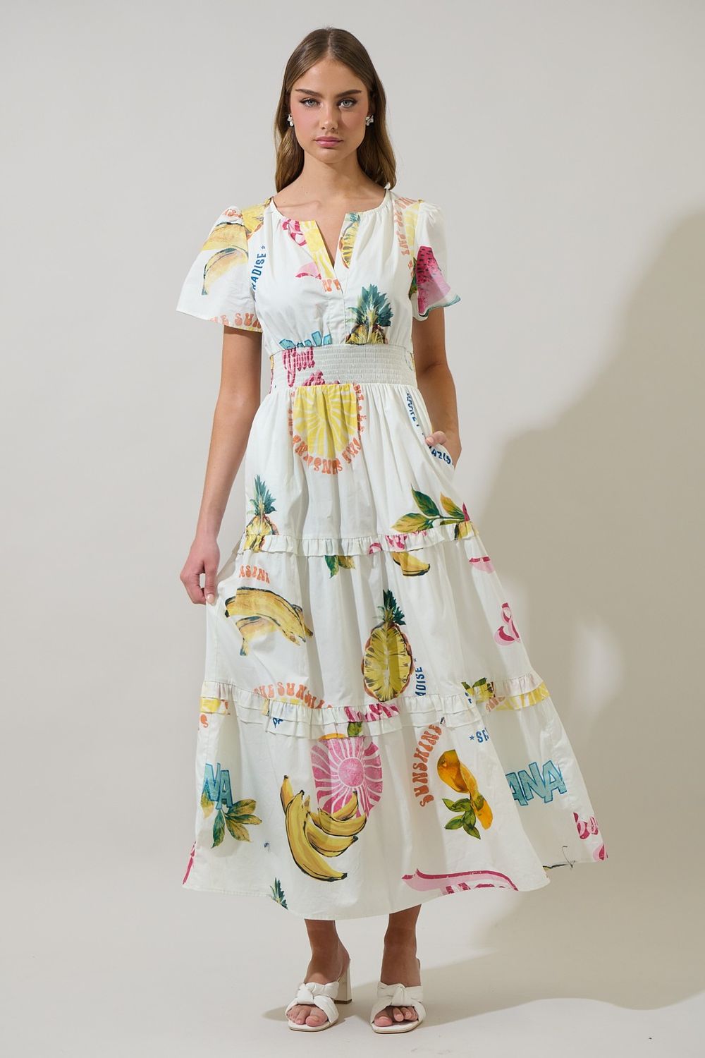 Zahra Island Palmer Dress