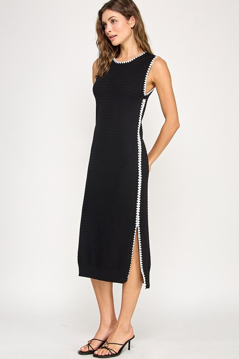 Everly Whipstitch Dress