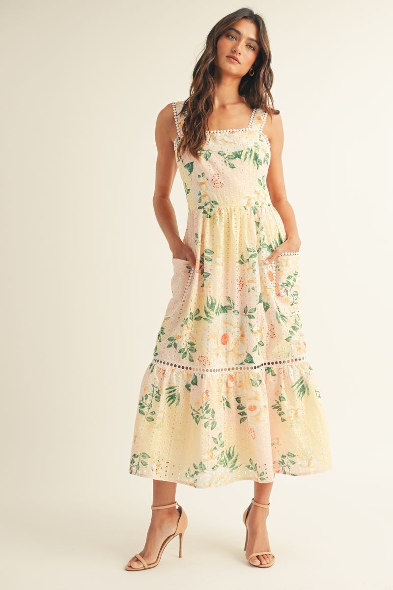 Jade Eyelet Dress