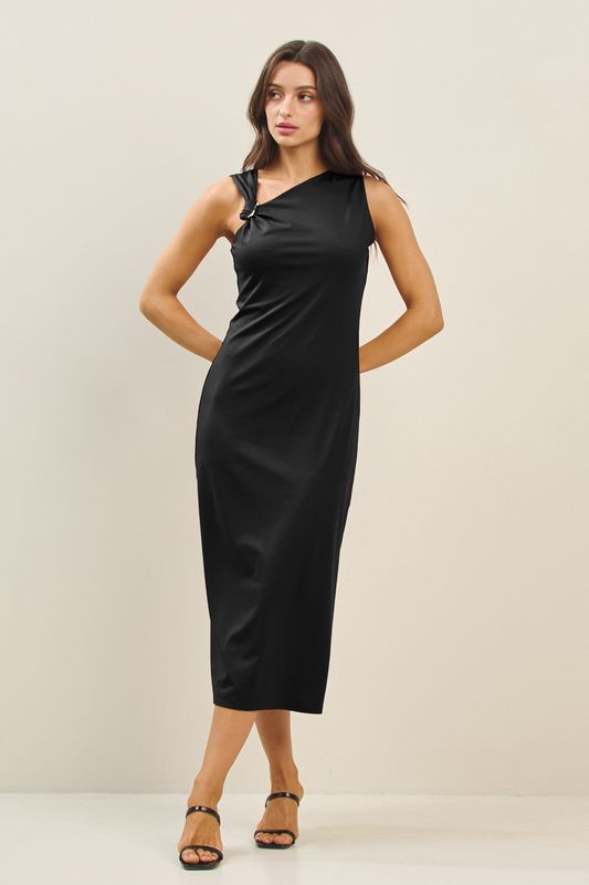 Eliza Gold Trim Dress