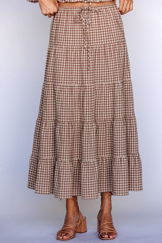Mary Gingham Skirt