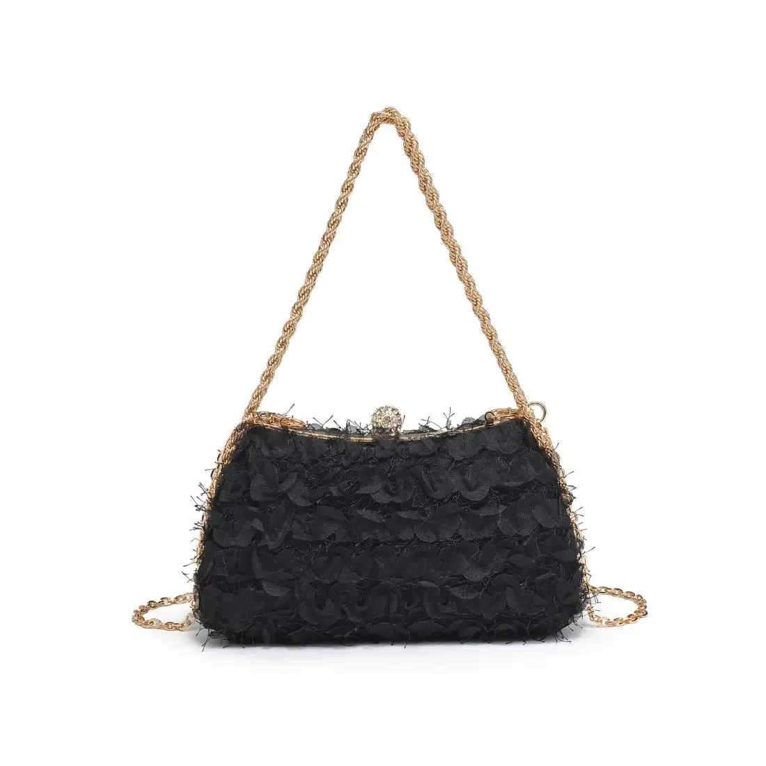 Maxi Evening Bag, Color: Black