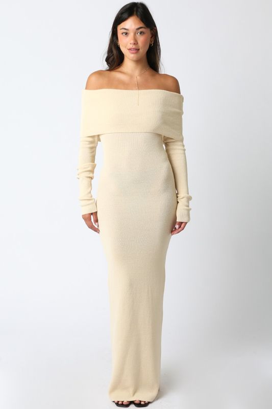 Rosalie Open Knit Maxi Dress