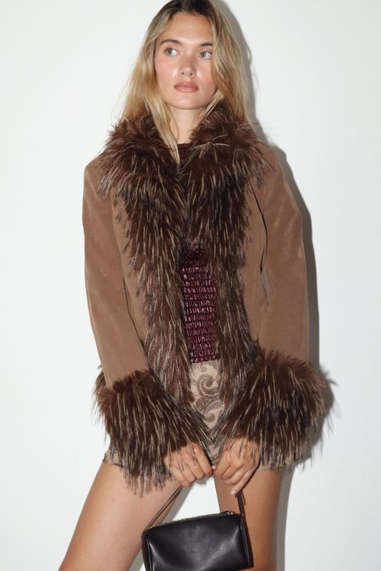 Callie Faux Fur Jacket