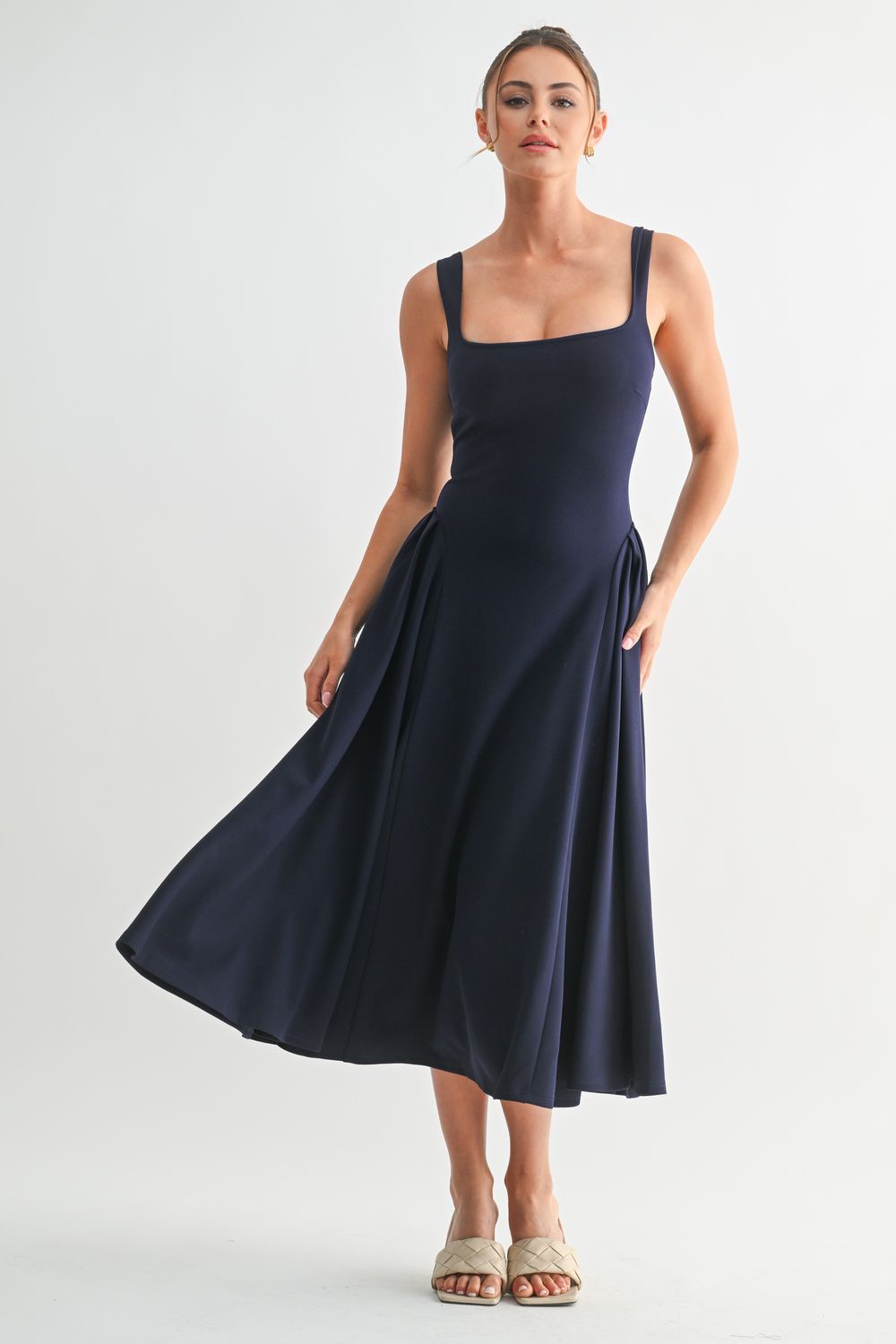 Lyra Muse Dress, Color: Navy, Size: Small