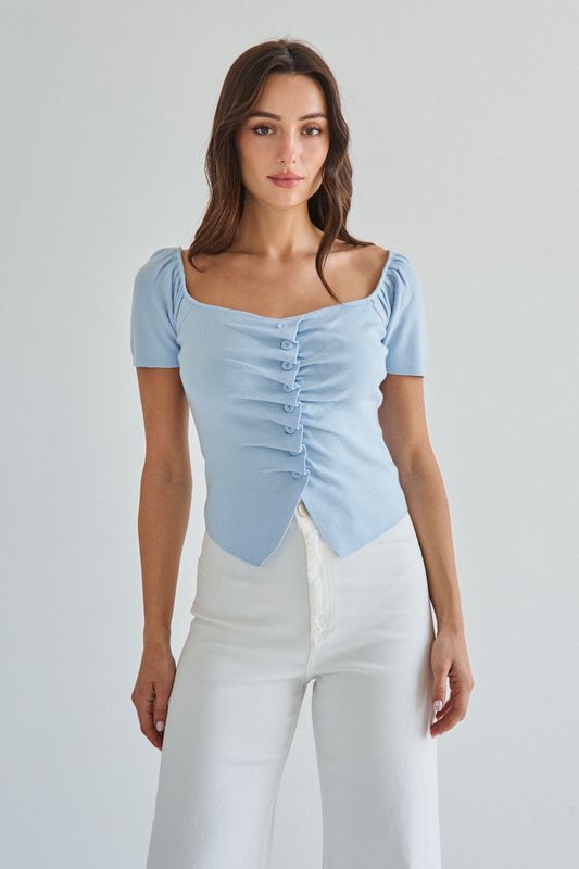 Lorelai Pleated Top