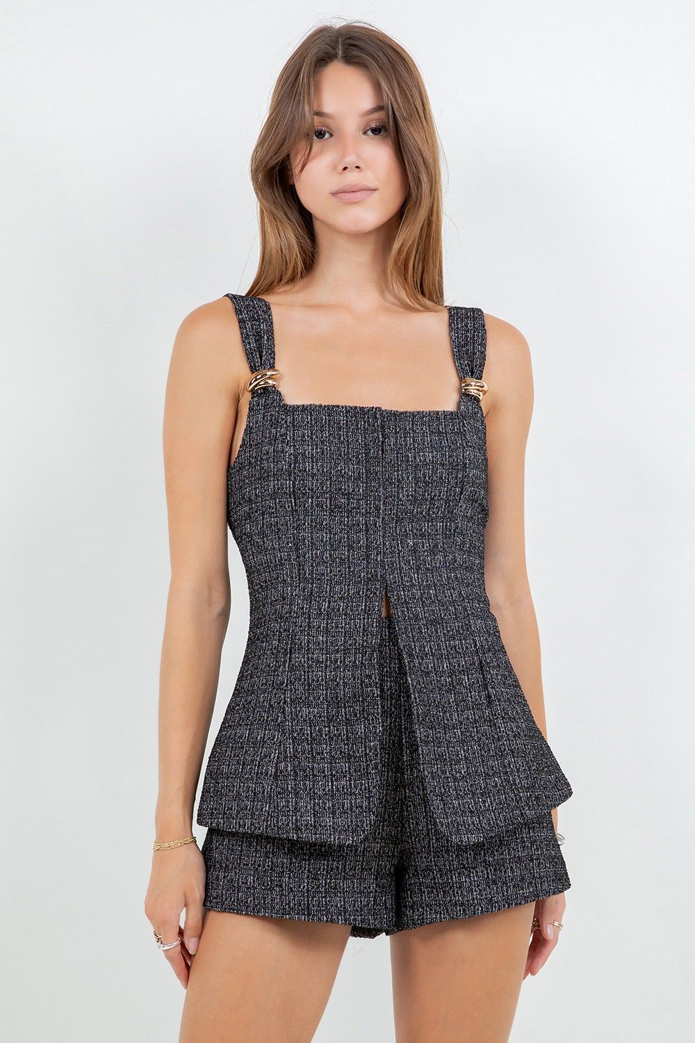 Maggie Tweed Top
