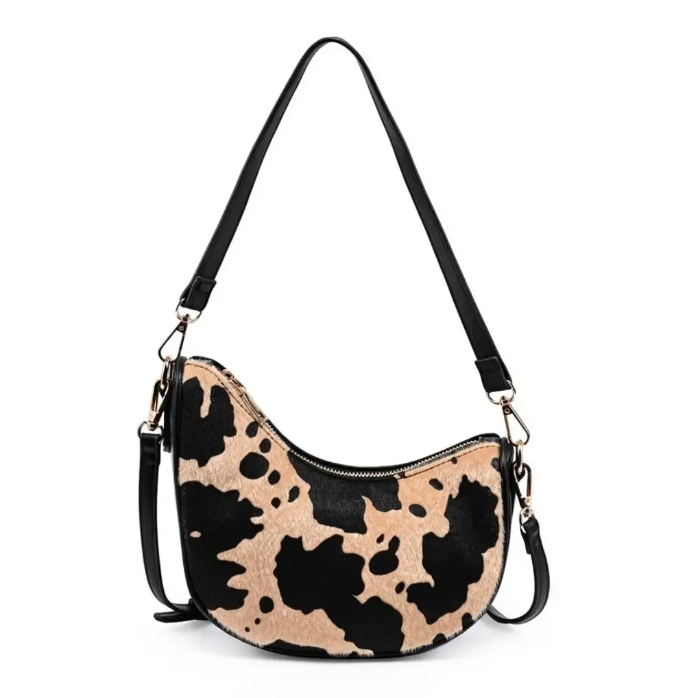 Mila Cowprint Crossbody Bag