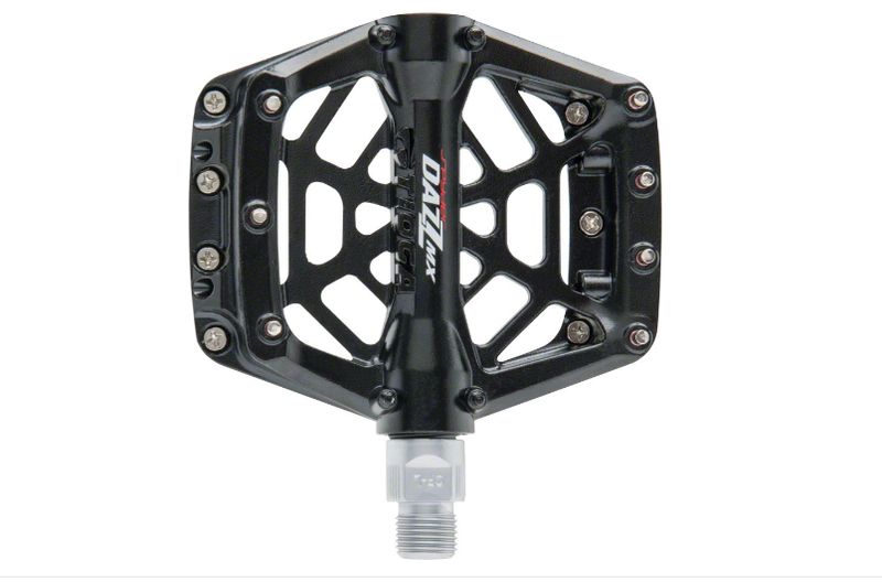 Tioga DAZZ MX Pedals - Platform, Aluminum, 9/16", Black