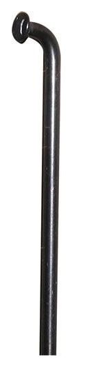 Spoke, Stainless Steel, Black, J-Bend, 14g, 2mm, 260mm