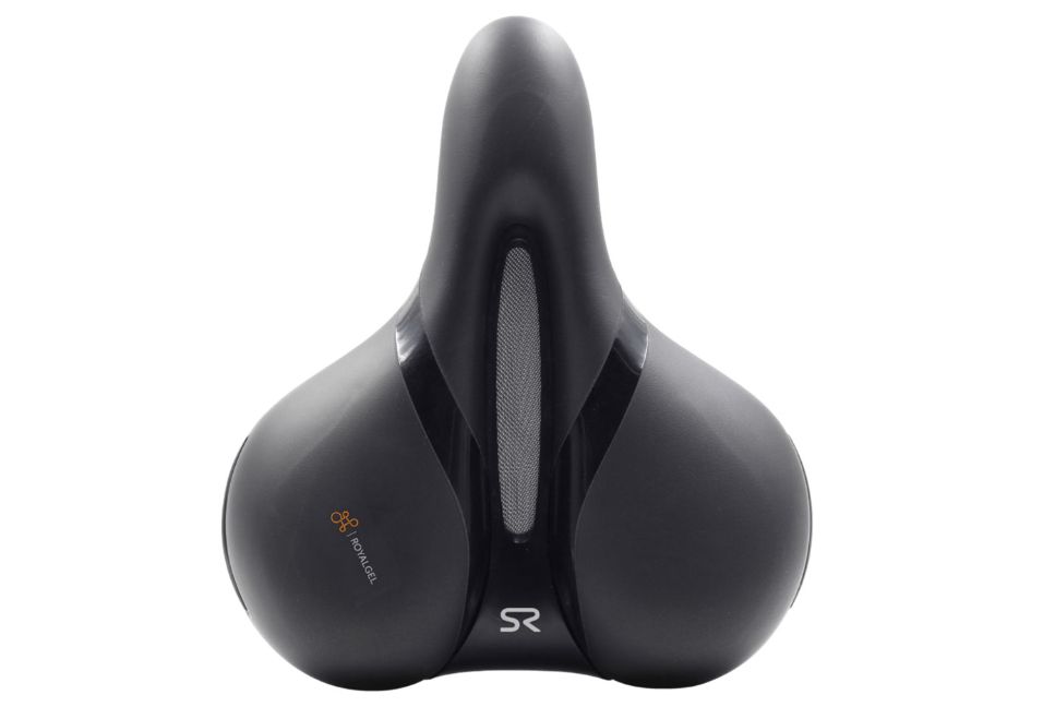 Selle Royal Respiro Stracciatella Saddle - Steel, Black, Relaxed