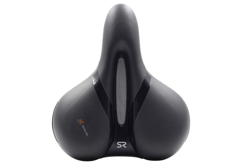 Selle Royal Respiro Stracciatella Saddle - Steel, Black, Relaxed
