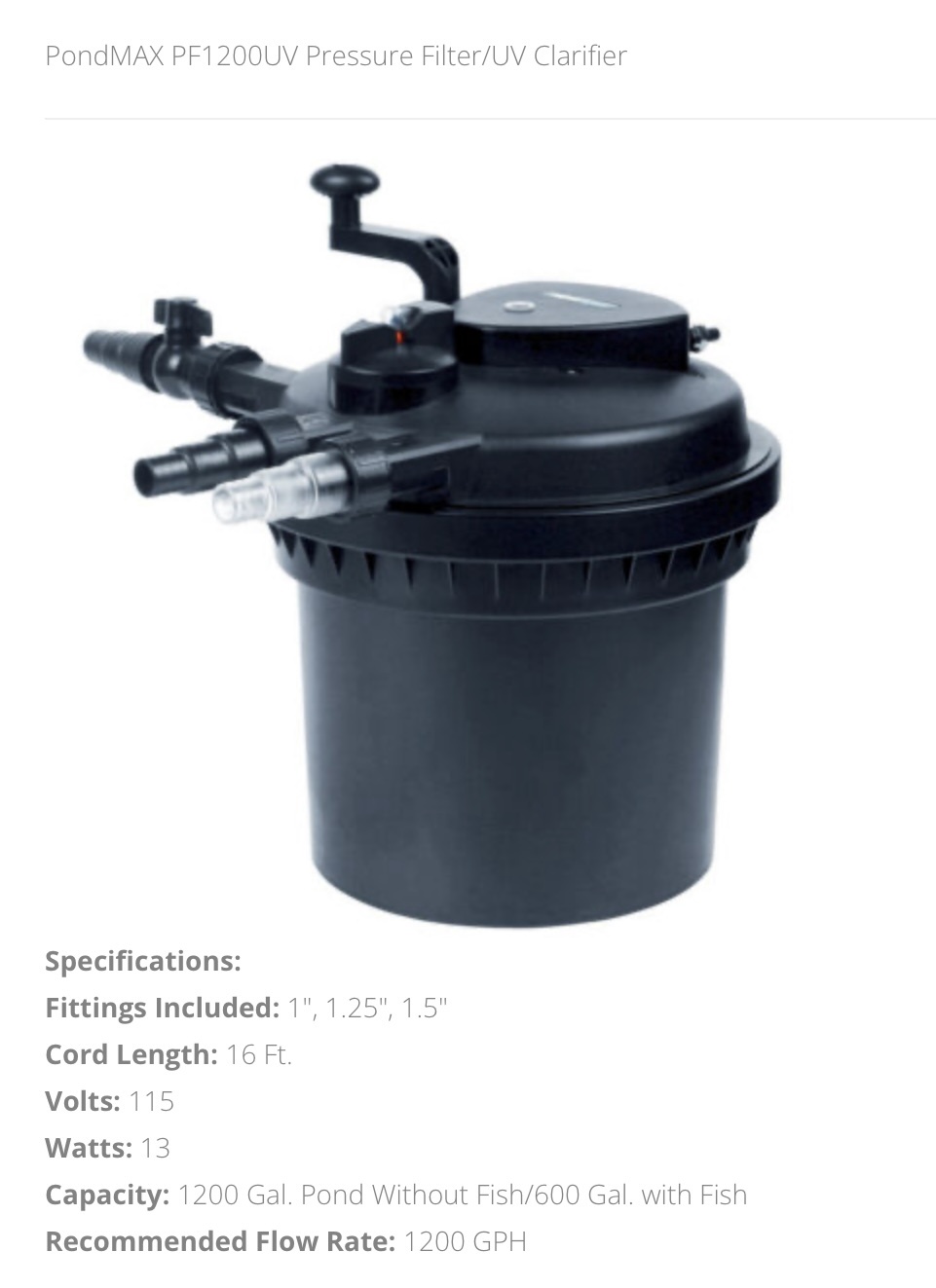 Pond Supplies
