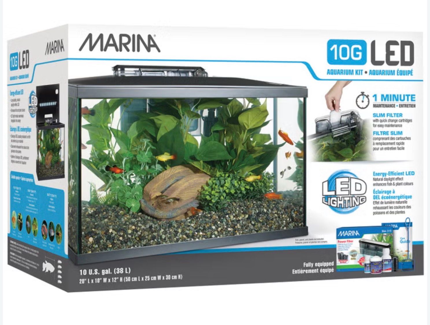 Marina Led Aquarium Kit 10gal