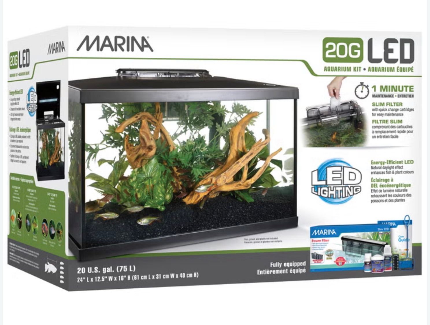 Marina Led Aquarium kit 20 Gal
