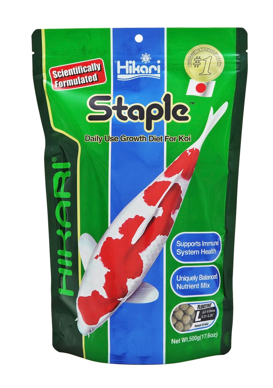 HIK Koi Pellet LG 17.60oz