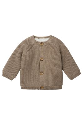 NOPPIES - Unisex Cardigan knit Nevers - Taupe Melange