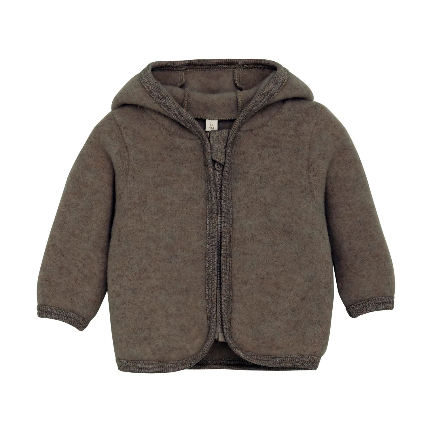 ENFANT - 480375 Jacket Wool Fleece - Brown Melange
