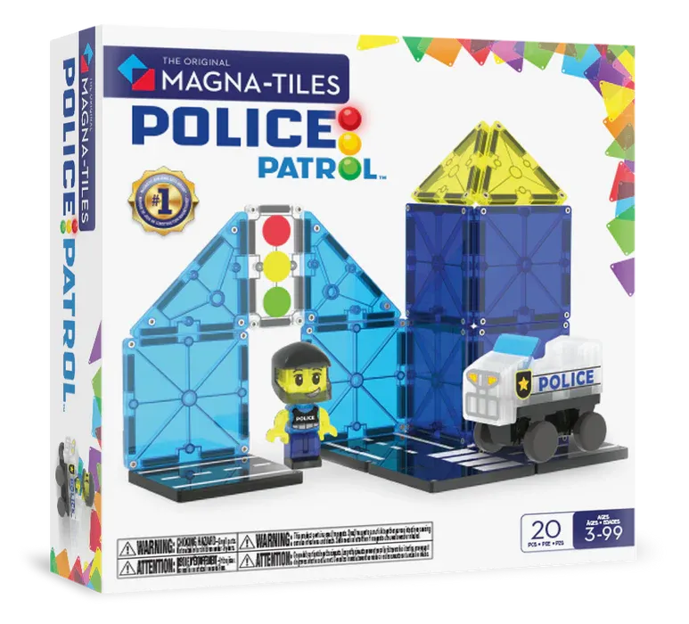MAGNA TILES - Police Station 20 piece set