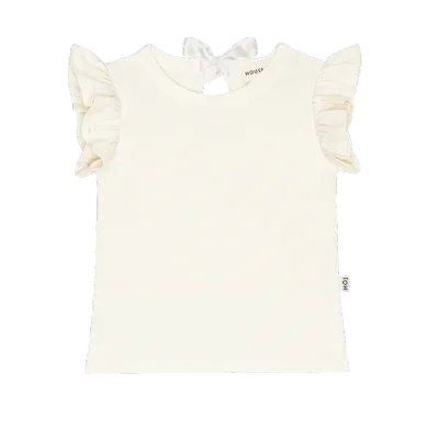 HOUSE OF JAMIE -  Ruffled Tee - Cream