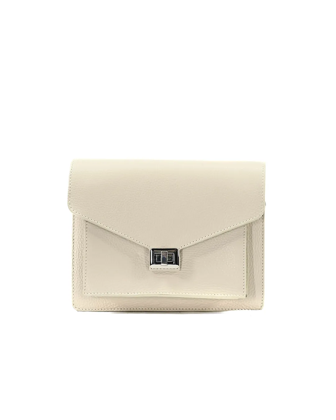 FIQUE - Beau Bag Creme Leather