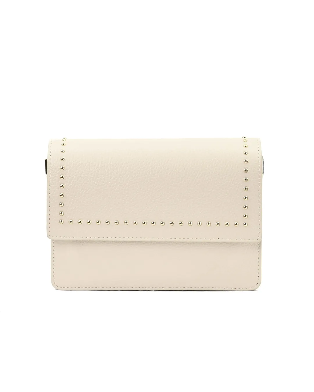 FIQUE THE LABEL - Alex Bag Studs - Creme Leather