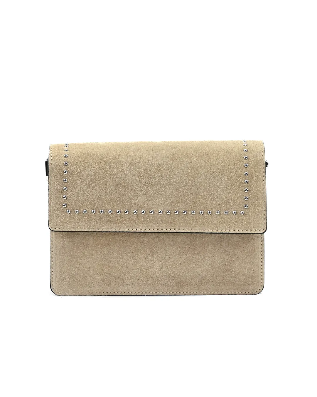 FIQUE THE LABEL - Alex Bag Studs - Beige Suede