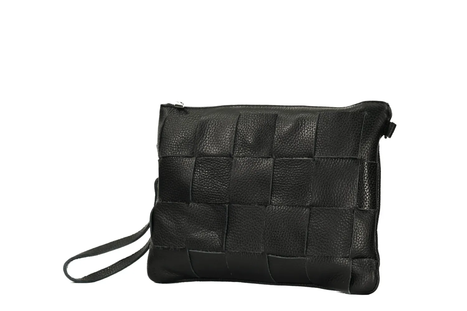 FIQUE - Ted Clutch Black Leather