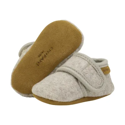 ENFANT - Baby Wool Slippers 250008 Sand Melange 2060