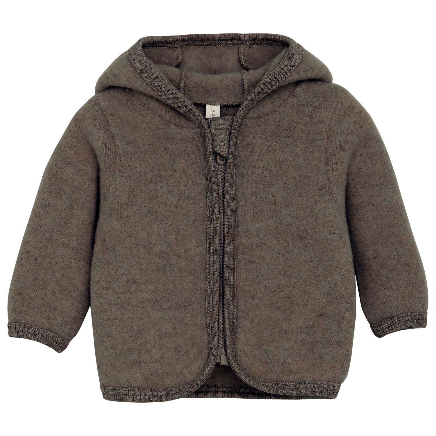 ENFANT - 480375 Jacket Wool Fleece - Brown Melange