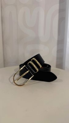 ELVY - 633-30495 Minnesota Belt - 9005 Black/Gold