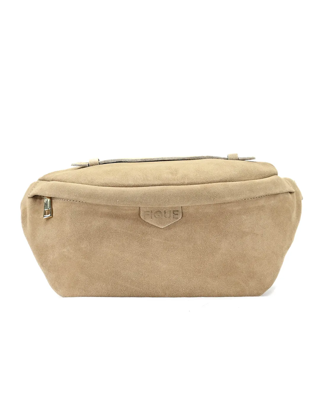 FIQUE - Cleo Bag Beige Suede