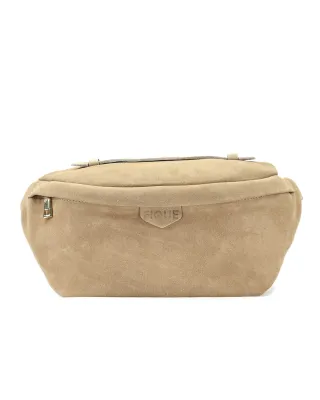 FIQUE - Cleo Bag Beige Suede