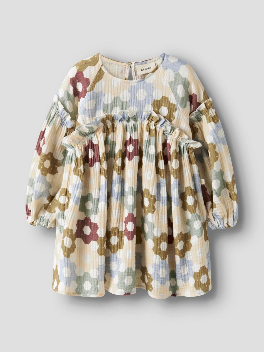 LIL ATELIER - 13251072 Talia Loose Dress - Coconut Milk