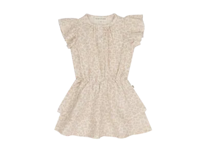 HOUSE OF JAMIE - Ruffled Layer Dress - Beige Leopard
