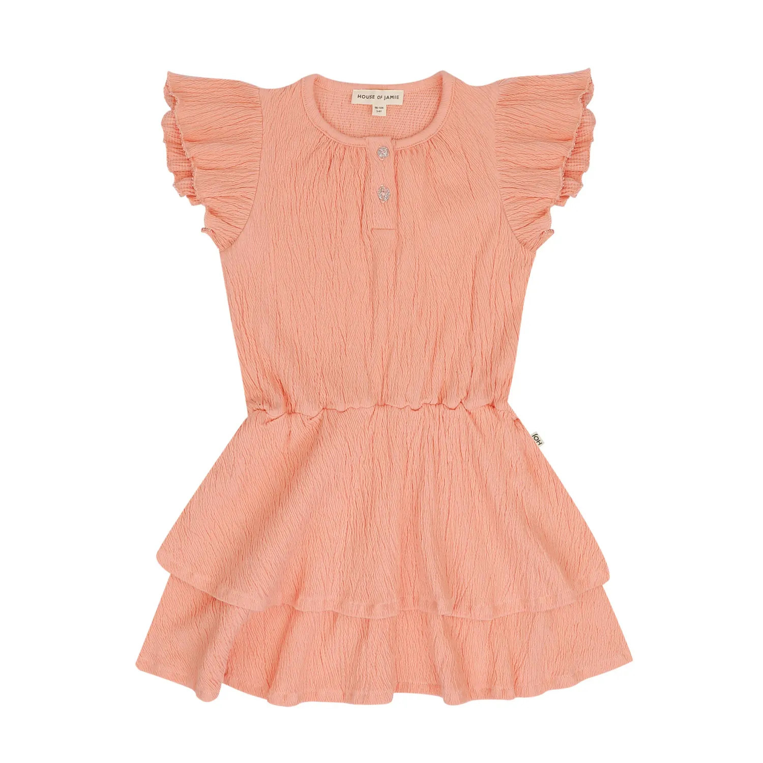 HOUSE OF JAMIE - Ruffled Layer Dress - Bellini Rose