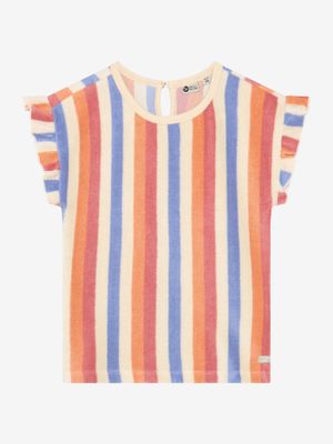 Daily Seven - T-shirt Terry Striped - Heather Rose