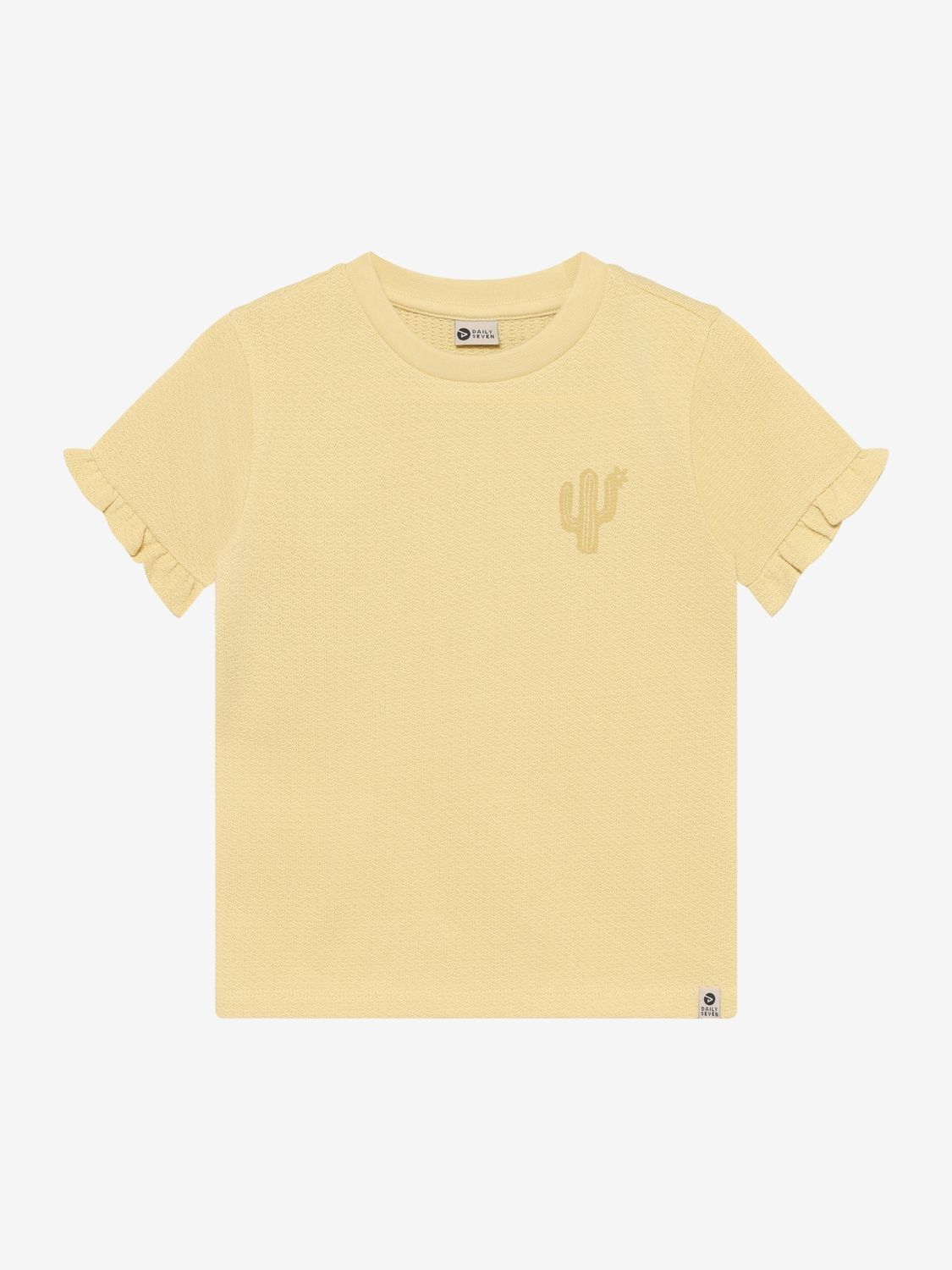 Daily Seven - T-shirt Ruffle Backprint - Reed Yellow