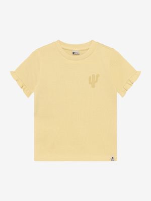 Daily Seven - T-shirt Ruffle Backprint - Reed Yellow