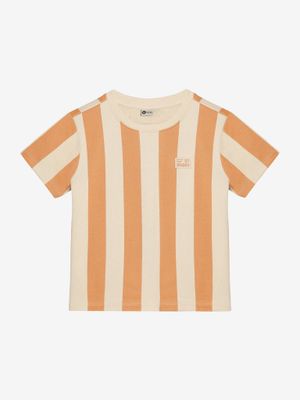 Daily Seven - T-shirt Big Stripe - Sandstone
