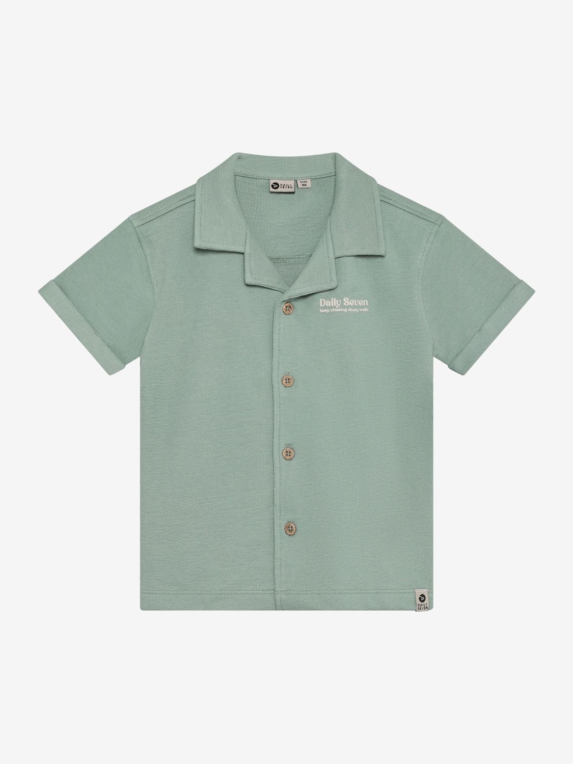Daily Seven - T-shirt Fancy Polo - Green Milieu