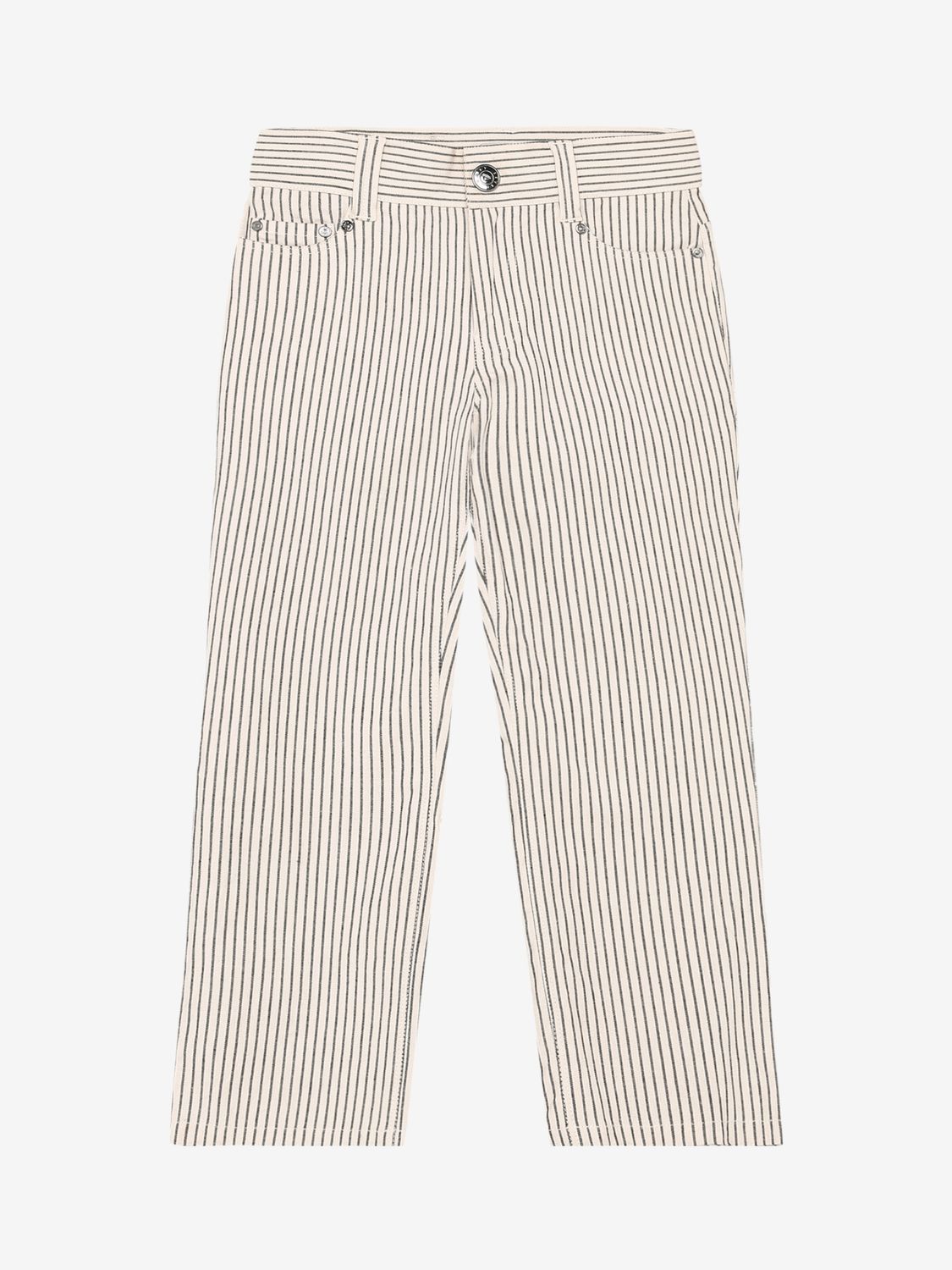 Daily Seven - Straight Fit Small Stripe  - Egret