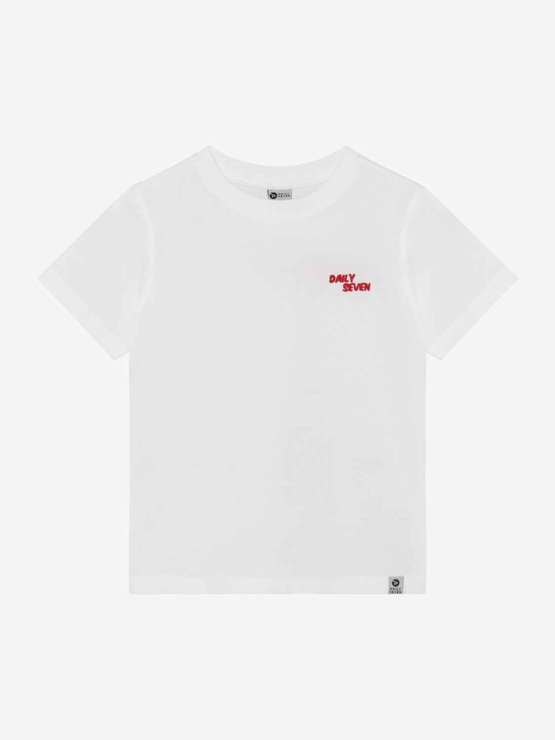 Daily Seven - Oversized T-shirt Backprint 920303 - Egret