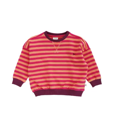 YOUR WISHES - Stripe French Sweater - Beetroot Purple