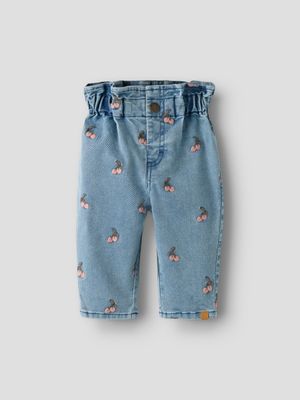 LIL ATELIER - 13258162 Deva Loose Jeans - Mid Blue Cherry