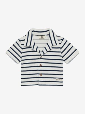 ENFANT - 215395 Shirt Sweat Stripe - Medieval Blue