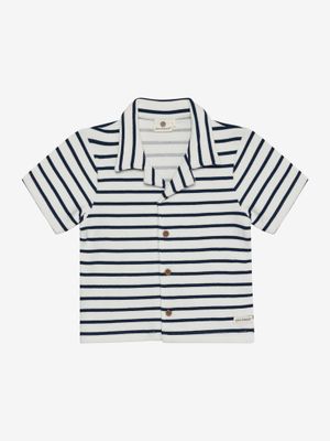 ENFANT - 230615 Shirt Sweat Stripe - Medieval Blue